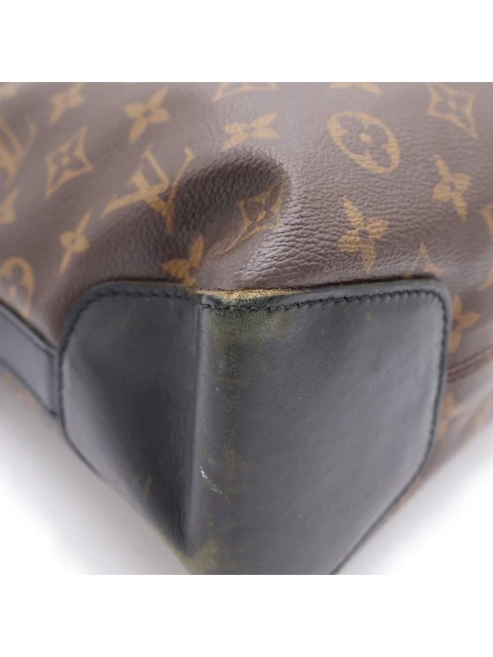 Louis Vuitton Macassar Torres Shoulder Bag Brown Black Leather Silver - Picture 6 of 8